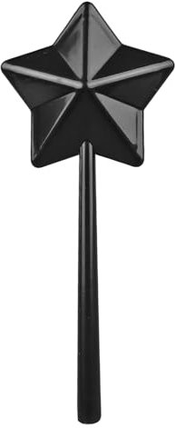 Glomora Salière et Poivre Magique Fée Étoile, Distributeur de Sel Pratique en Forme de Pentagramme, Accessoires de Cuisine pour Halloween et Noël (Black)