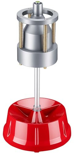 WilTec Équilibreuse de Roues Manuelle Portable – Hauteur de 57,5 cm, Diamètre de 29 cm – pour Moyeux de 3,8 à 10,2 cm – Balanceur de Roue Automobile Robuste