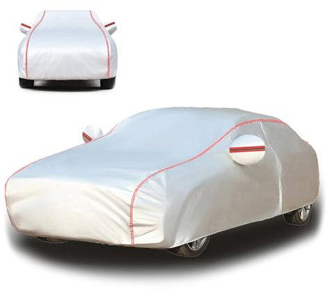 QSLLLY Car Cover for Mini Classic 1997-2000,Full Car Covers Strips Car Tarpaulin All Weather Outdoor Cover Waterproof Dust Rain Exterior Accessories,F