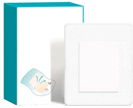 20 Pcs Adhesive Dressing 10 * 15cm Plaster Non Woven Bandages With Wound Dressing Pads, Stretch Tattoo Aftercare