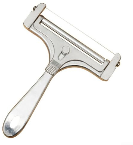 Käseschneider mit ergonomischem Griff und verstellbarem Draht für perfekte Scheiben jedes Mal (B)