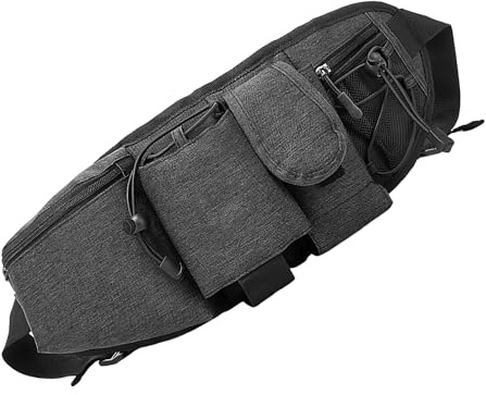Laufgürtel Taille – Trinkgürtel, wasserdichte Hüfttasche, Laufgürtel mit | Wasserflaschenhalter, für Radfahren, Workout, Wandern, Reisen, Camping, Radfahren, Fitnessstudio, Joggen, Sport, dunkelgrau