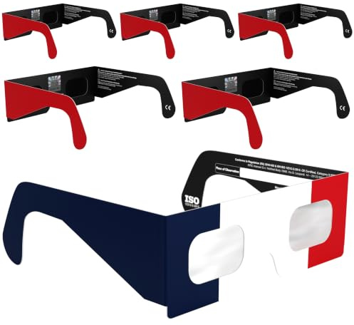 Absolute Eclipse Lunettes Eclipse Solaire 2026 pour Voir l'Éclipse - ISO 12312-2 CE Certifiées Homologuées - Éclipse Totale 12 Août 2026 - Adultes Enfants - Fabricant Européen Reconnu AAS