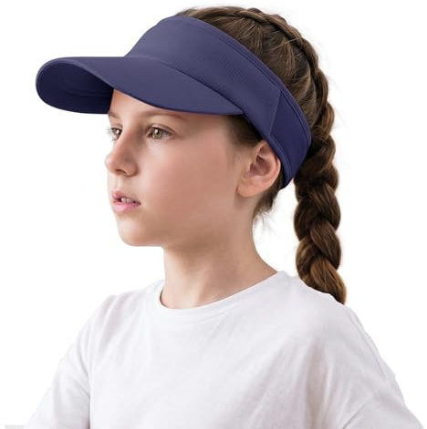 DRESHOW Solskyddsmössa för Barn för Flickor och Pojkar UV-skydd Andningsbar Elastisk Sportmössa för Tennis Golf Strand Sommar och Utomhusbruk för 3-10 År