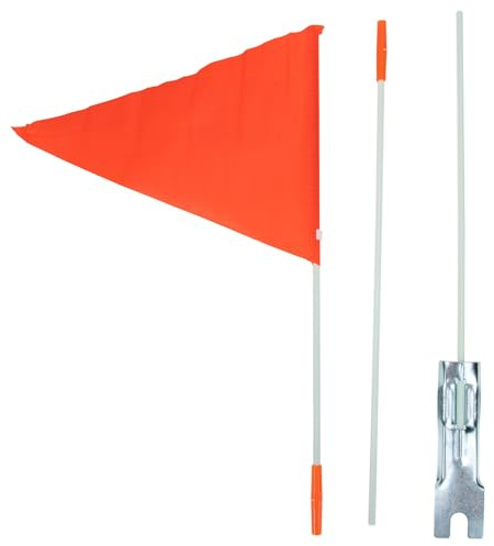 MAGICLULU 2sets Multi-function Bike Flagpole Kit with Solid Fiberglass Poles and Flags Bicycle Safety Accessories for Rear Mount Suitable for Outdoor Cycling and Festival Use Random Color