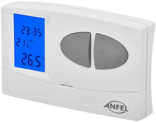PP1465AN Cronotermostato Digitale EASY Estate/Inverno con programmazione giornaliera/settimanale CDE-7 EASY 7 DISPLAY BLU