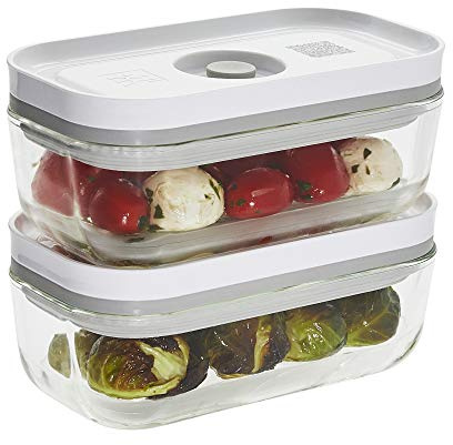 Zwilling Fresh & Save Lebensmittelbehälter aus Glas, luftdicht, 2 Stück