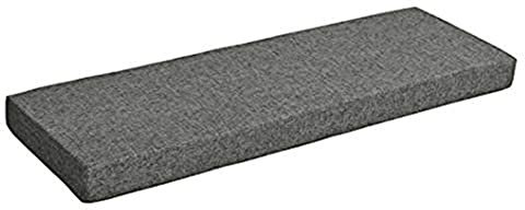 Bankkissen, 5 cm dick, 80/100/120 cm, rutschfest, für drinnen und draußen, Terrasse, Gartenmöbel, Sofa (dunkelgrau, 90 x 40 cm)