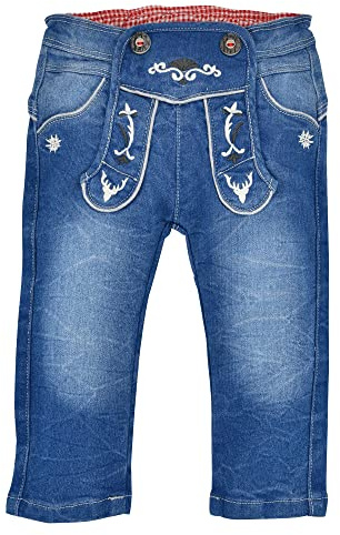 BONDI Traditionella Byxor, Jeans för Pojkar, Kostymbyxor, Blå, 68 cm