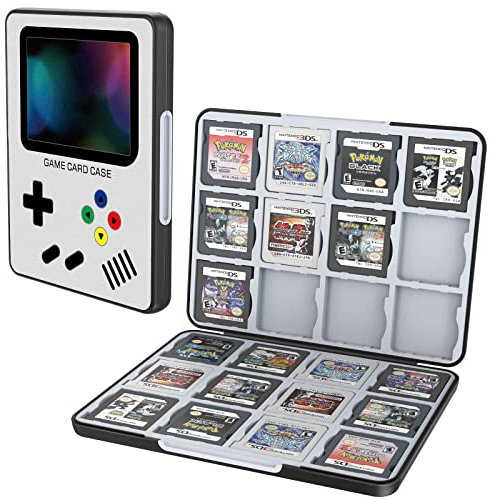 HEIYING Etui de Carte de Jeu pour Nintendo 3DS 3DSXL 2DS 2DSXL DS DSi, Support de Cartouche de Jeu Portable 3DS 2DS DS avec 24 Carte Emplacements
