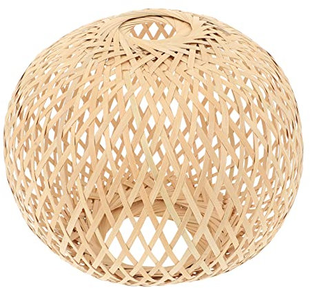 BESPORTBLE Rattan Gewebte Decke Beleuchtung Gewebter Deckenlampe Schatten Rustikaler Deckenlampen Kreativer Korbleuchter Vogel Nest Lampenschirm Seil Licht für Bar