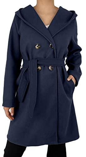 JOPHY & CO. Cappotto Invernale da Donna Maniche Lunghe Doppiopetto con Cintura cod.6595