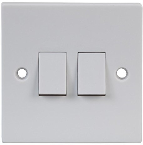 Interruptor de luz doble de 2 vías, interruptores/tomas de corriente, rango de interruptores eléctricos, 1 unidad