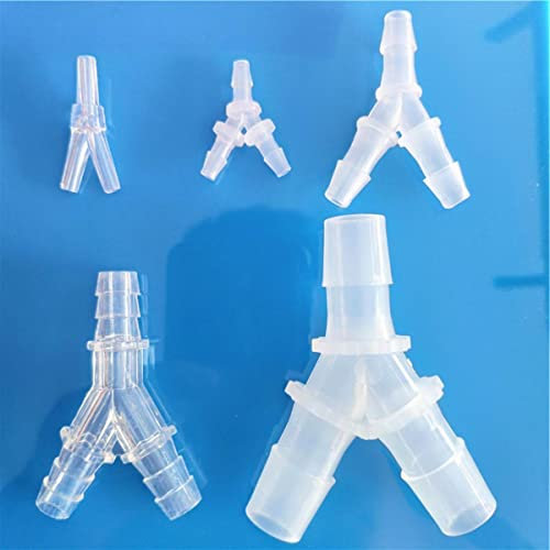 KERAXL 18 Größen 2,4-19,5 mm Gleicher Y-Typ Schlauch-T-Stück Silikonschlauch Wasserrohrverbinder S751 Joint Aquarium Parts-9 mm