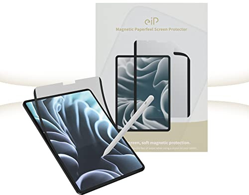 eip Paperfeel magnetischer Displayschutz, kompatibel mit iPad Pro 11 Zoll (2022/2021/2020/2018) und iPad Air 5/4 (2022/2020, 10,9 Zoll), Zeichnen und Skizzieren wie auf Papier, iPad Pro 11 Zoll