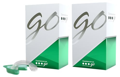 Opalescence Go - Prefilled Gel Teeth Whitening Trays (2 Packs / 20 Treatments) - 15% Hydrogen Peroxide - Teeth Whitening Kit -Mint - 5194-2