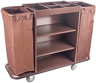 Carrello di Servizio Carrello Portaoggetti per Hotel Carrello per Biancheria Cesto per Biancheria Resistente su Ruote Carrello per Lavanderia Commerciale Carrelli per La Pulizia con Ruote, Salvasp