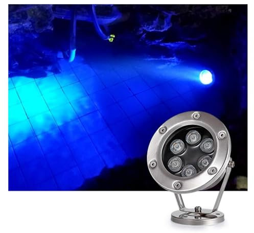 Luce A Fontana Subacquea Ad Anello A LED - Faretti Piscina, Faretto LED a bassa tensione sicuro da 24 V, lampada per piscina fuori terra impermeabile IP68 ad angolo regolabile ( Color : Yellow Light ,