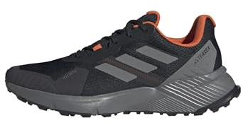 adidas För Män Terrex Soulstride Trail Running Shoes, core black/grey four/semi impact orange, 44 2/3 EU