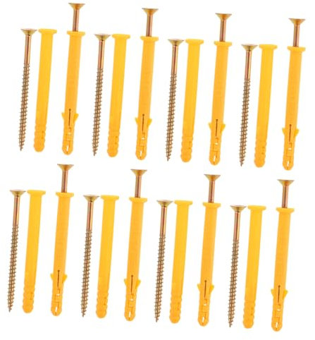 OSALADI 50sets Expansion Screws Wall Plug Screws Drywall Anchors Anchor Kit and Wall Plugs for Tv Mount