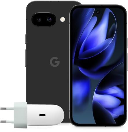 Google Pixel 9a – Smartphone Android Libre con cámara con IA, batería para Todo el día y potentes Funciones de Seguridad – Obsidiana, 128GB + Charger