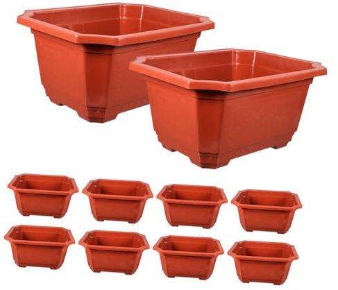HANABASS 20stücke Balkonpflanzer Langlebige Blumen Und Bonsai-töpfe Mit Drainagelöchern Für Garten Balkon Und Innenräume Für Kleine Pflanzen Und Kreative Anordnungen
