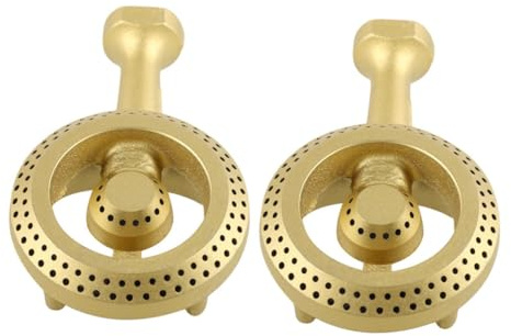 ERINGOGO 2 Pièces Brûleur de Cuisinière Gaz Fonte Brûleur pour Accessoires de Cuisinière Domestique et Professionnelle Cuisson et Distribution Chaleur