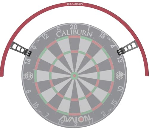 Caliburn LUNAR 180 Dartboard Lighting | USB Powered LED Ring Light for Dartboards | Professional Illumination (RED)