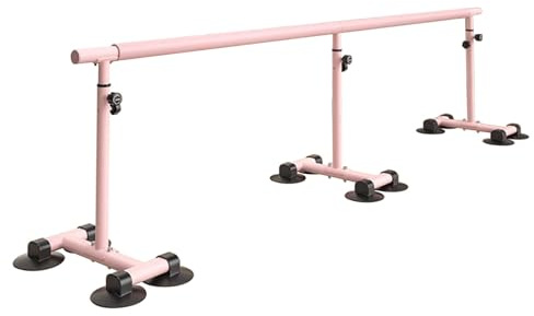Justerbart bärbart balettstativ i stål med halkfria fötter för hemträning, pilates, dans och fitness för vuxna, perfekt för stretching och träning