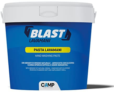 Camp BLAST Pasta Lavamani con Abrasivi Naturali, al Profumo di Limone, 4000 ml