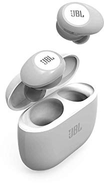 JBL Tune 125 TWS In-Ear Earphones and Charging Case, True Wireless Bluetooth Headphones with Powerful Bass and 32-Hour Battery Life, White