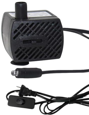 Mini-Tauchwasserpumpe Ultra Quiet mit 6Ft Stromkabel für Aquarien, Fischbecken, Wave Maker Pumpe, Teich, Brunnen, Hydroponics