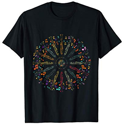 Retro Cadeau Pour Le Musicien Clarinettiste Clarinette T-Shirt