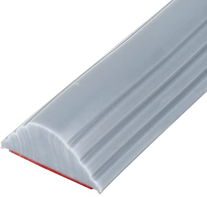 jackfru Schwallschutzleiste Dusche Selbstklebend, Wasserbarriere Dusche Boden Faltbare Silikon Duschschwelle Bathtub Shower Splash Guard (Grau 1m)
