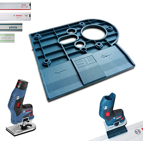 Profi Führungsschienenadapter für Bosch GKF 12V-8 für Makita/Bosch/Festool/Mafell Führungsschiene Oberfräse Kantenfräse Adapter