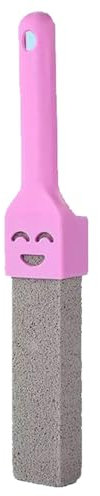 Pumice Toilet Bowl Clean Brush with Handle Pumice Stone Scourer Pad Pumice Stick Cleaner for Bathroom Tub Cleaning Yellow Stain Pool Cleaning Brush