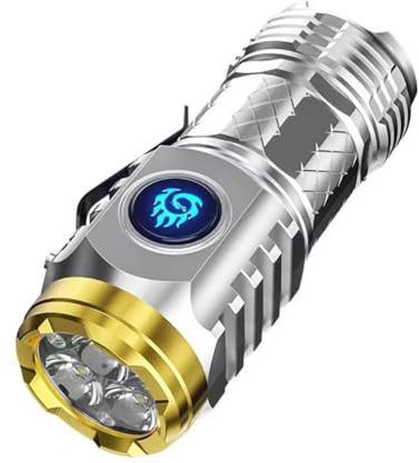 Three-Eyed Monster Mini Flashlight, Three-Eyed Monster Mini Flash Super Power Flashlight, Chargeable LED Torchlights with Intense Lumens, Petite Flash Super Power Torch