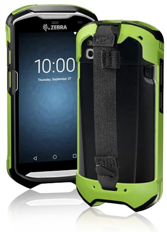 IYOUBOL TC51 TC52 TC56 TC57 TC510K Case (Green) with Hand Strap - Protective, Ergonomic for Zebra Barcode Scanners