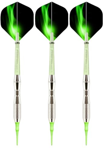 Tuxxjzm Juego de Dardos de Punta, Dardos de Punta - 3 Dardos Seguros Profesionales de Color Degradado - Dardos Coloridos de Punta, Dardos Coloridos únicos, Dardos de Punta para