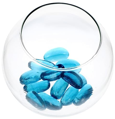 Yardwe Aquarium-Aquarium Und Rundes Glas-Set Für Zuhause Büro Einkaufszentrum Desktop-