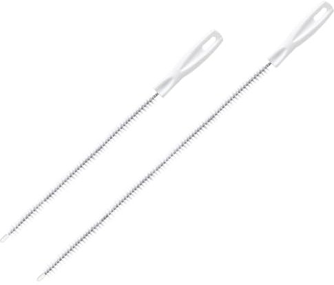 WOLMIK Lot de 2 brosses de nettoyage pour évier – Brosse de débouchage flexible pour évier de cuisine et de salle de bain, 45 cm et 60 cm