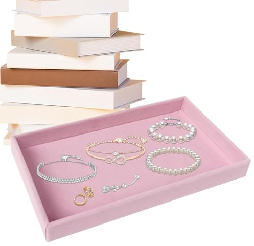 Velvet Jewelry Organizer, Showcase Holder - Organizer per cassetti della cassettiera, per bracciali, cavigliere, anelli, pietre preziose, collane, spille