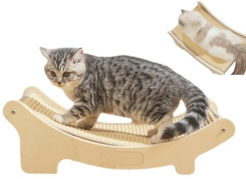 Cama rascadora para gatos, tabla de rascar para gatos, almohadilla para rascar gatos, almohadilla corrugada para arañazos, protector de muebles, hamaca para cachorros, mascotas, juguete de