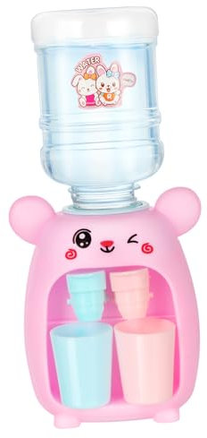 MUSISALY Mini Dispensador De Agua para Niños Juguete Educativo Pequeño Doble Salida Color Rosa para Cocina De Juguete Desarrollo Creativo y Cuidado Personal