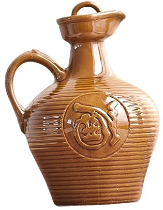 Ipetboom Ceramic Wine Kettle Handle 1 Jin Vintage Style Household Wine Jug and Home Use