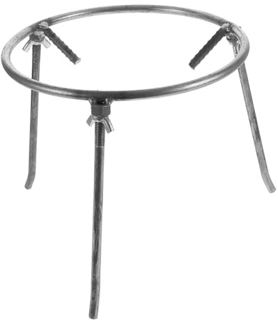 Toddmomy Outdoor Camping Tripod Cast Iron Pot Stand Fire Cooking Rack Detachable 25-ring Steel Frame for Campfire Backyards and Garden Cooking