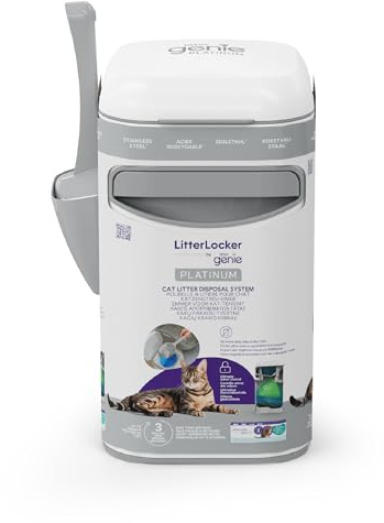 Litter Genie LitterLocker by Litter Genie Platinum Bucket, White