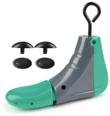 Utvidgningsverktyg för män: 4-vägs förstoringsanordning, justerbar längdexpander för sportstövlar, professionell bunions | Justeringslösning c, grön, Consulte la descripción