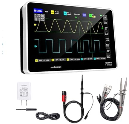 1013D Digital Tablet Oscilloscope Dual 100M Bandwidth 1GS Sampling Rate 7 Inches Tablet Digital Oscilloscope(1013D with P4100)