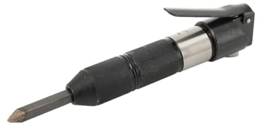 Lfhelper Centre Punch Pneumatic Engraving Tool Kit with Air Chisel Set, Spring Loaded Center Punch for Metal & Stone Relief Shape Processing, Compatible with Most Air Compressors